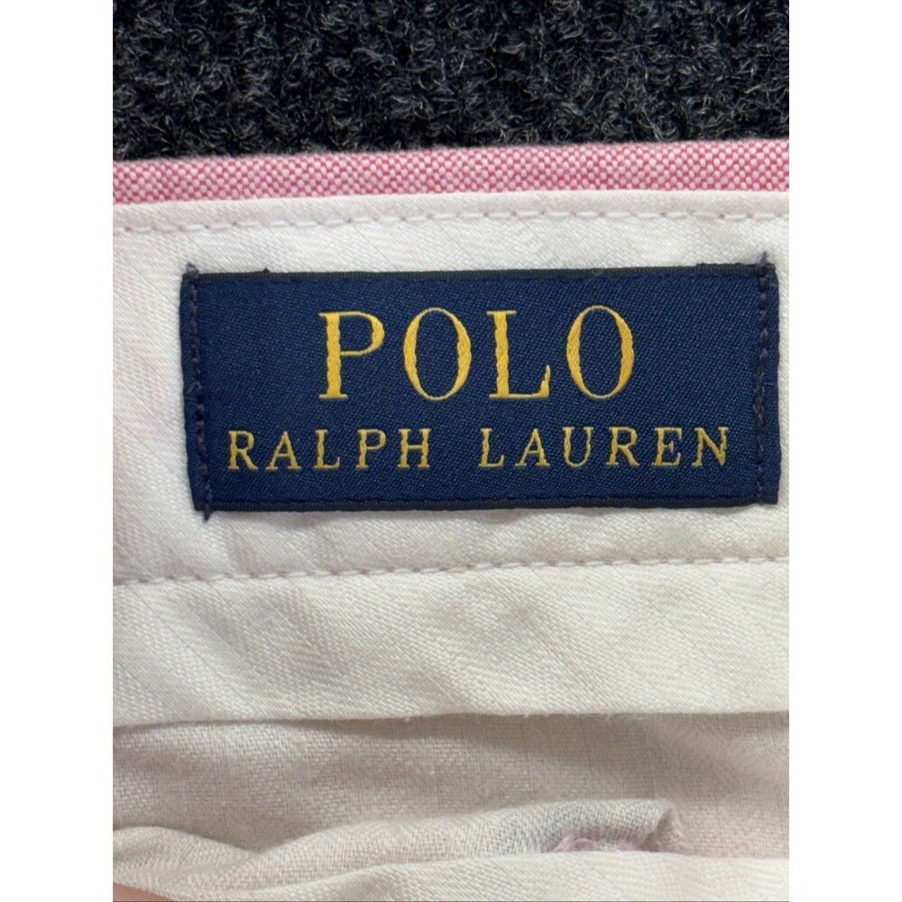 Men’s Polo Ralph Lauren Pink Chino Shorts Size 33 EUC 100% Cotton EUC